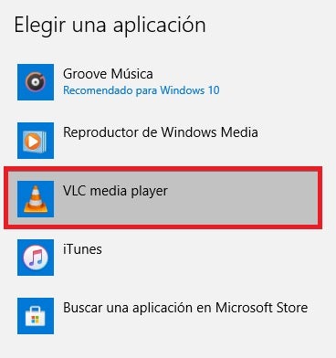 Elegir una aplicación predeterminada en Windows 10