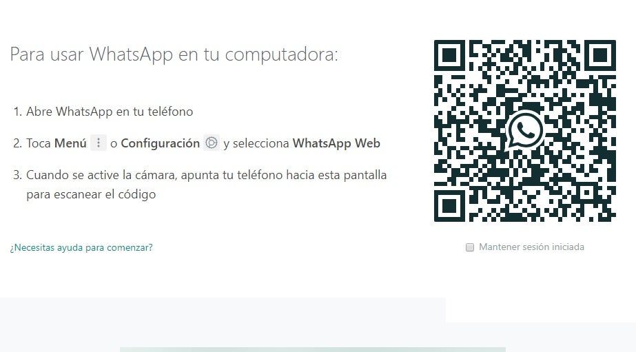 Código QR de WhatsApp Web