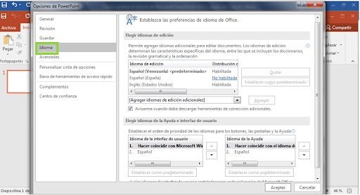 Cómo cambiar el idioma de Microsoft PowerPoint