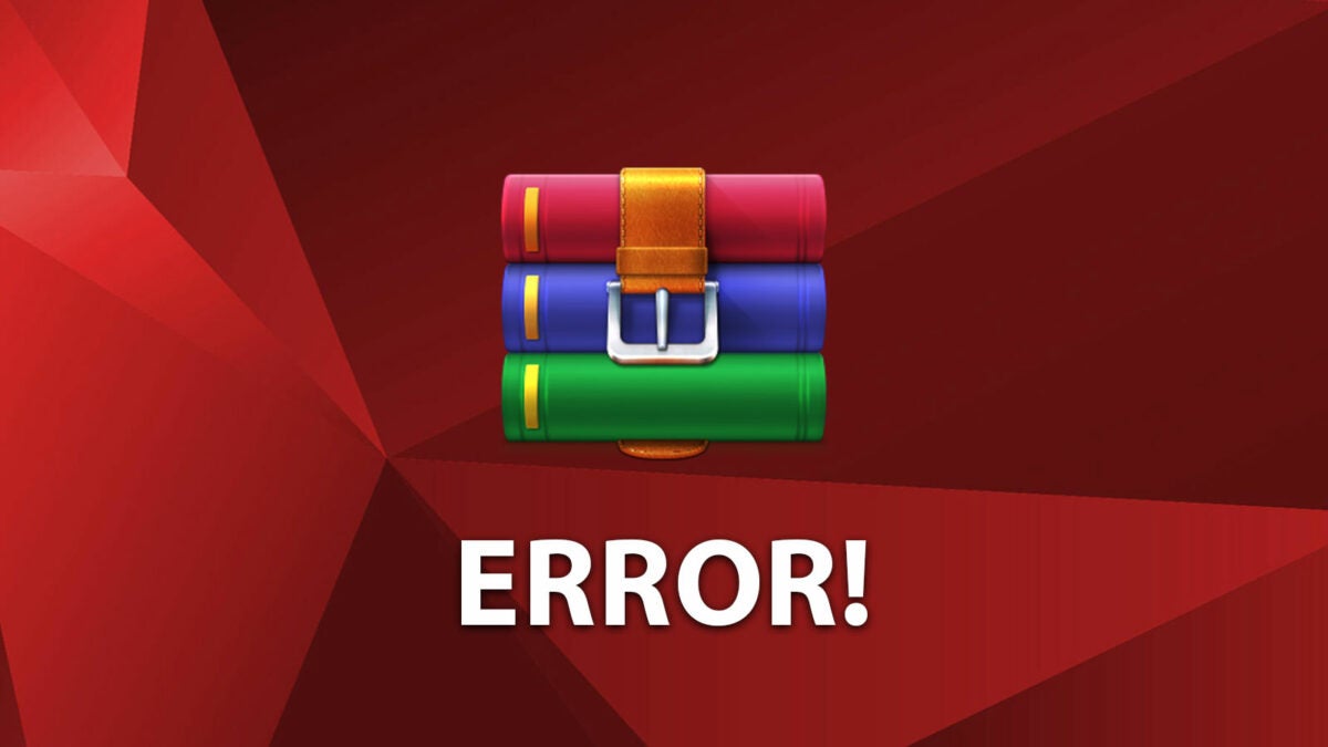 Cómo solucionar el error en la suma de control de WinRAR