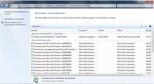 Error general en la aplicación de correo