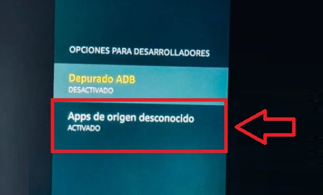 Activar instalación de apps de origen desconocido