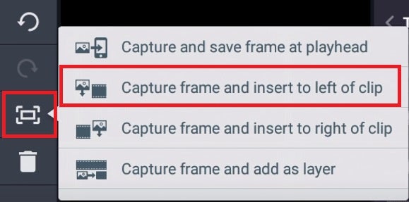 Capturar clip en KineMaster
