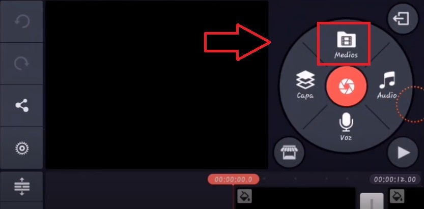 Medios en KineMaster
