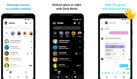 Interfaz de Messenger