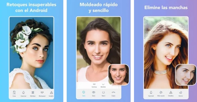 Interfaz de Facetune