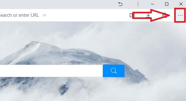 Menú de UC Browser