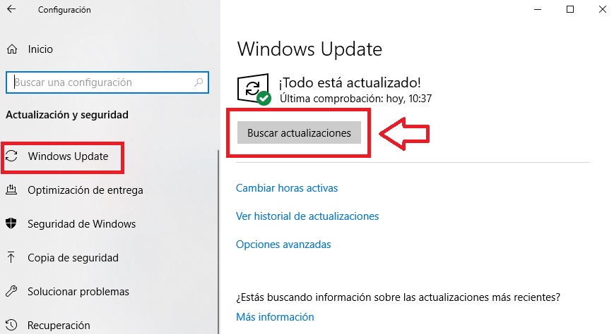 Actualizar Windows 10