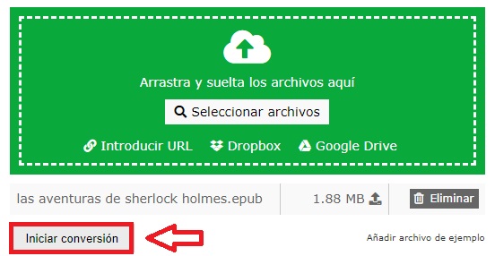 Cómo convertir un archivo EPUB a MOBI