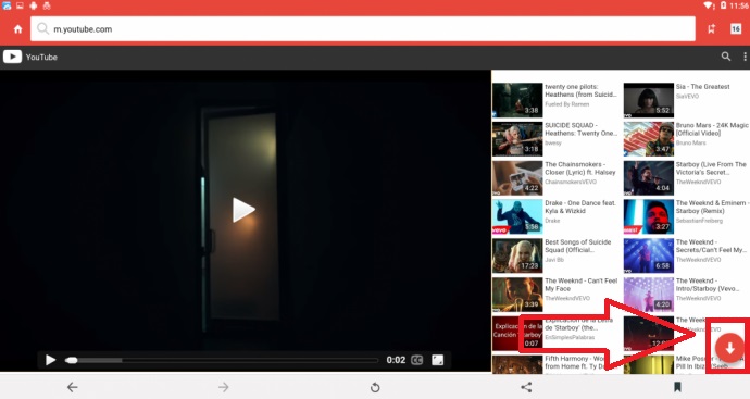Descargar pista en SnapTube