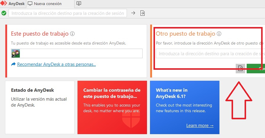 Conectar con AnyDesk