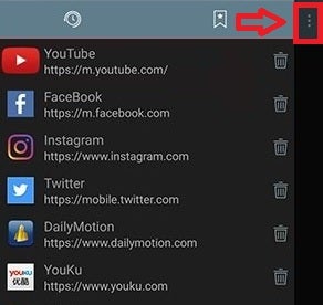 Selecciona el portal que almacena el vídeo