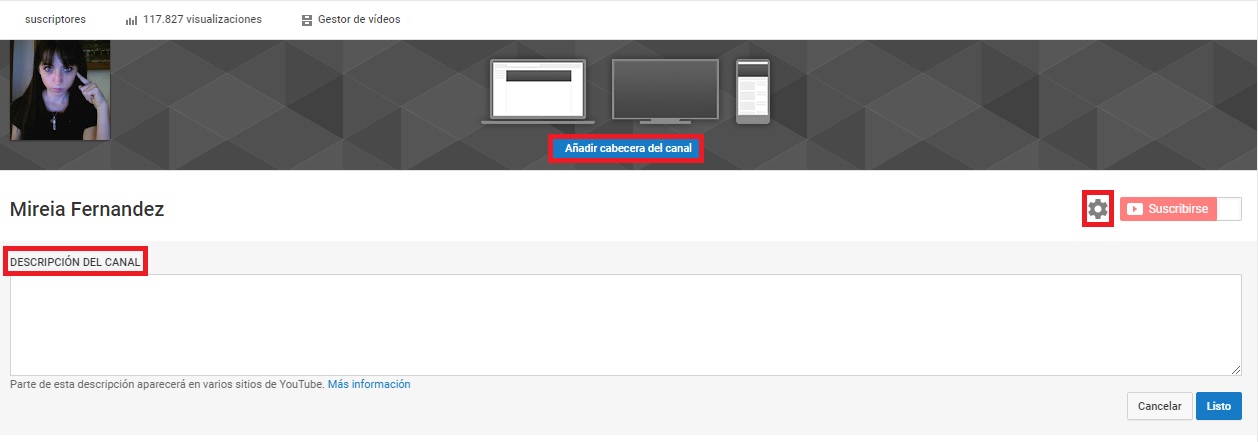 Cómo crear un canal de YouTube