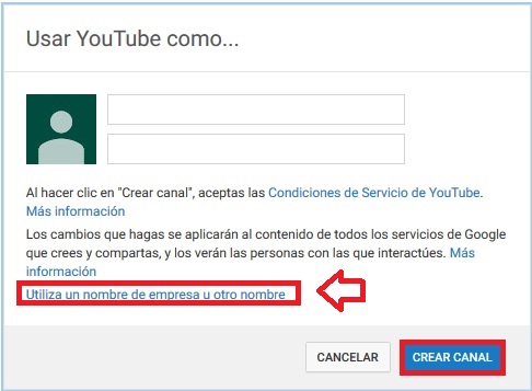 Cómo crear un canal de YouTube
