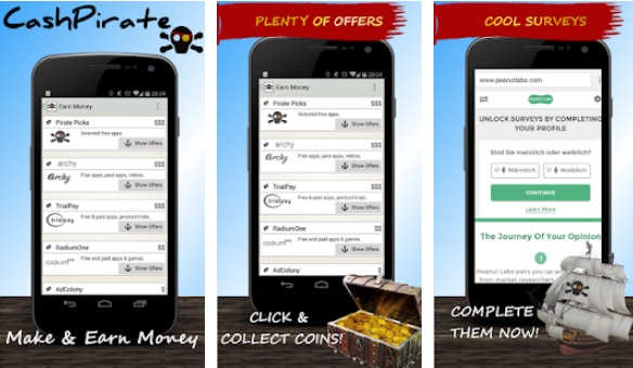 Interfaz de Cash Pirate