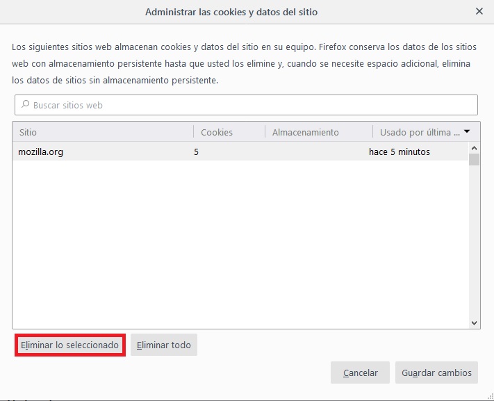 Firefox: Cómo borrar sus cookies paso a paso