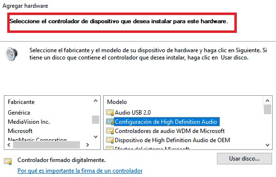 Solución al error "ningún dispositivo de salida de audio instalado"