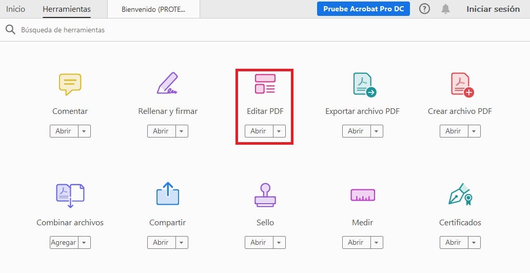 Editar PDF desde Adobe Reader