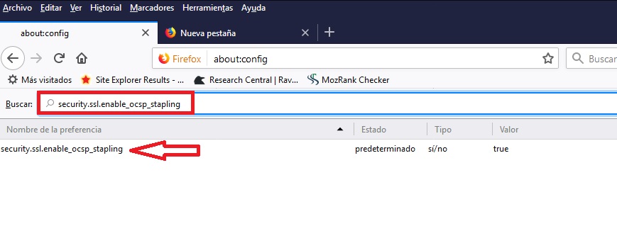 Firefox: Solución a "SEC ERROR OCSP INVALID SIGNING CERT"