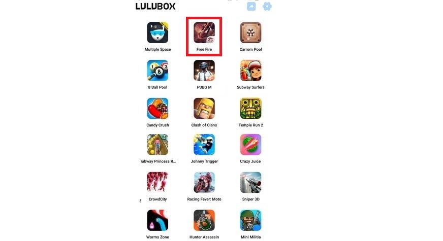 Free Fire en Lulubox