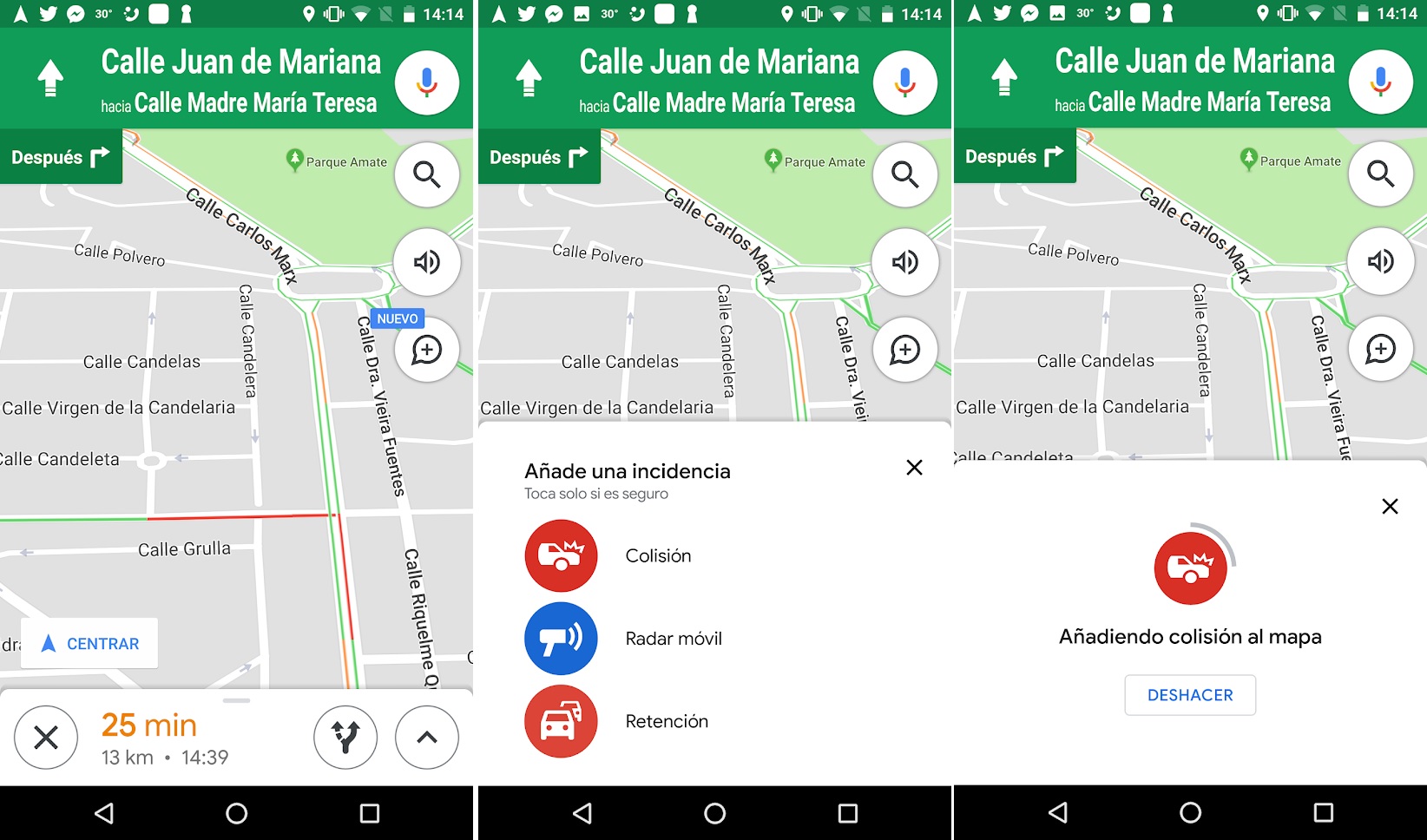 Interfaz de Google Maps
