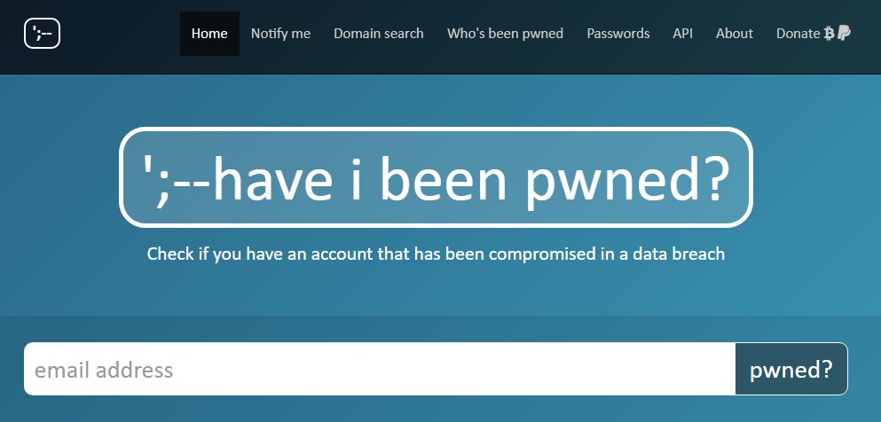 Have I Been Pwned