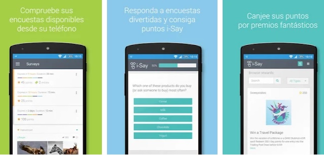 Interfaz de Ipsos I-Say