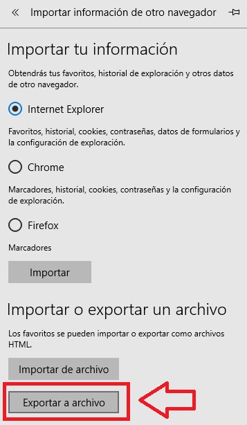 Cómo exportar e importar los favoritos de Edge