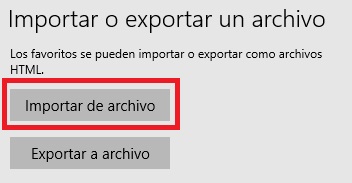 Cómo exportar e importar los favoritos de Edge
