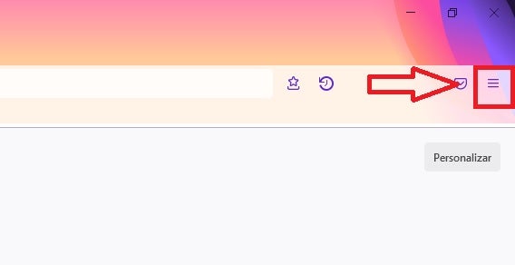 Menú de Firefox