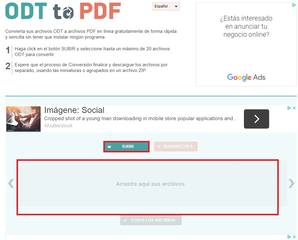 Cómo convertir un archivo ODT a PDF