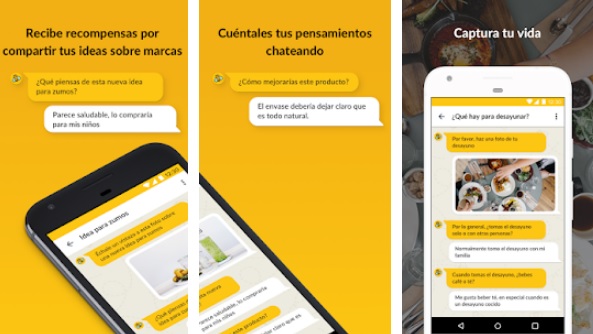 Interfaz de Streetbees