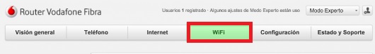 Cómo cambiar la contraseña de tu WiFi Vodafone