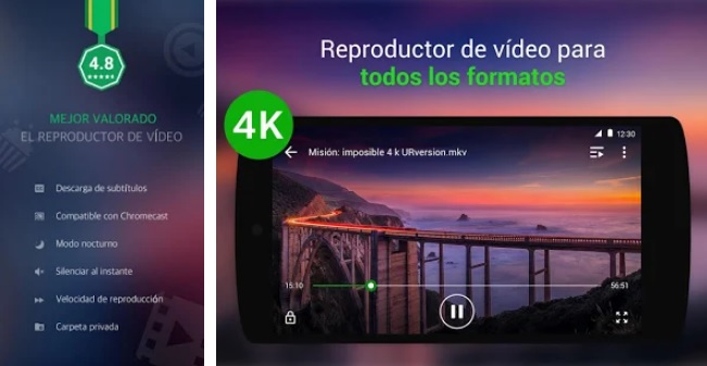 Los mejores reproductores de vídeo gratis para Android