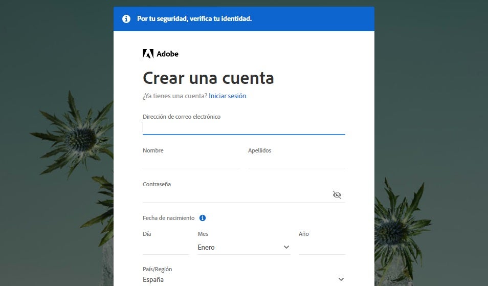 Cuenta de Adobe ID