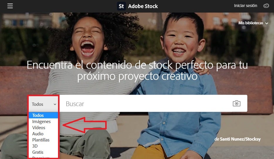 Tipo de contenido de Adobe Stock