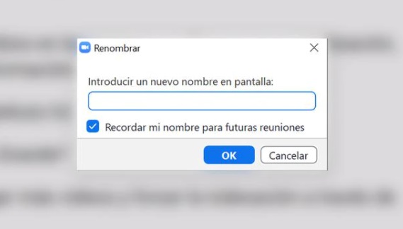 Cómo cambiar el nombre de Zoom antes de acceder a una reunión