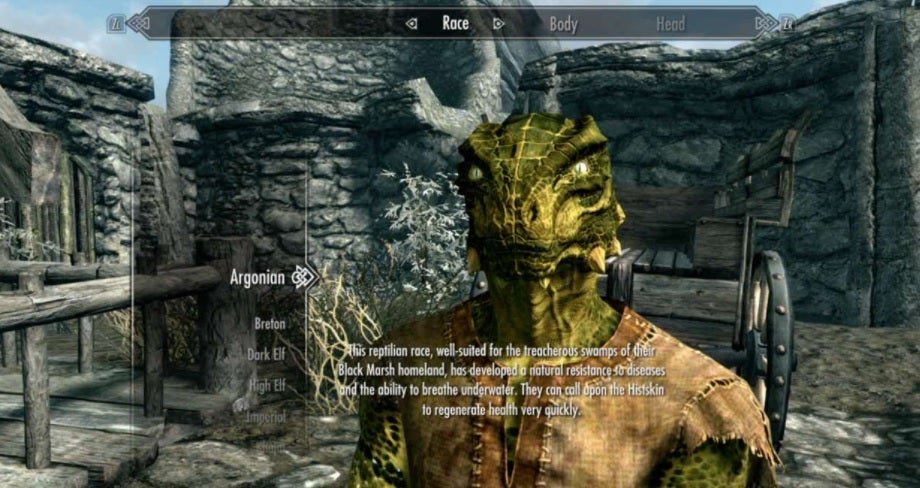 Argoniano en Skyrim