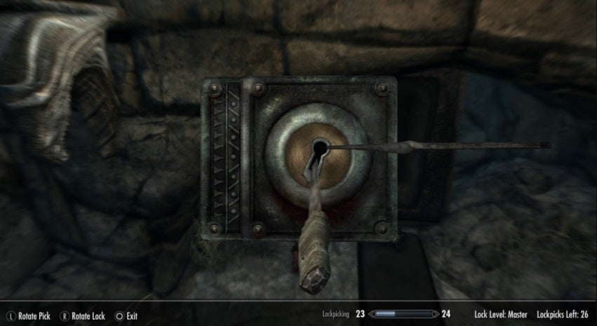Abrir cerraduras en Skyrim