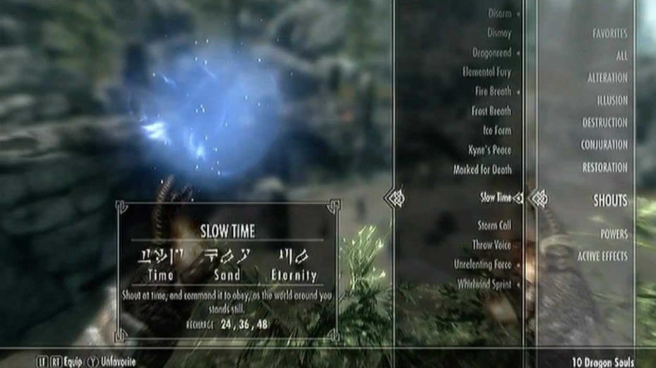 Grito en Skyrim