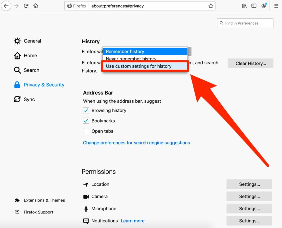 Cómo borrar el historial de Mozilla Firefox