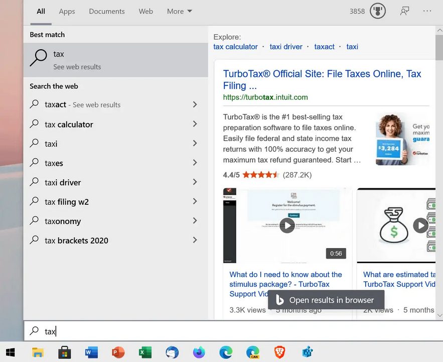 Cómo deshabilitar la Búsqueda en Bing para Windows 10 versión 2004 y posteriores