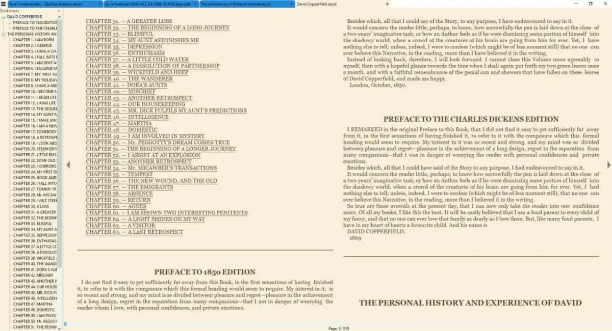 Cómo copiar, seleccionar y buscar texto en libros ePub usando SumatraPDF