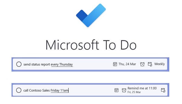 Microsoft To Do incorpora sistema de reconocimiento de fechas de vencimiento y recordatorios