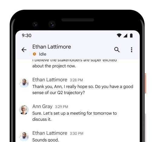 Nuevo estado inactivo en Google Chat