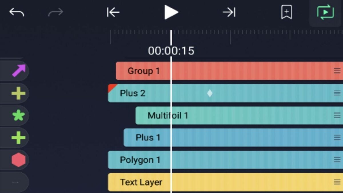 Cómo usar la función recortar y mover capas con Alight Motion
