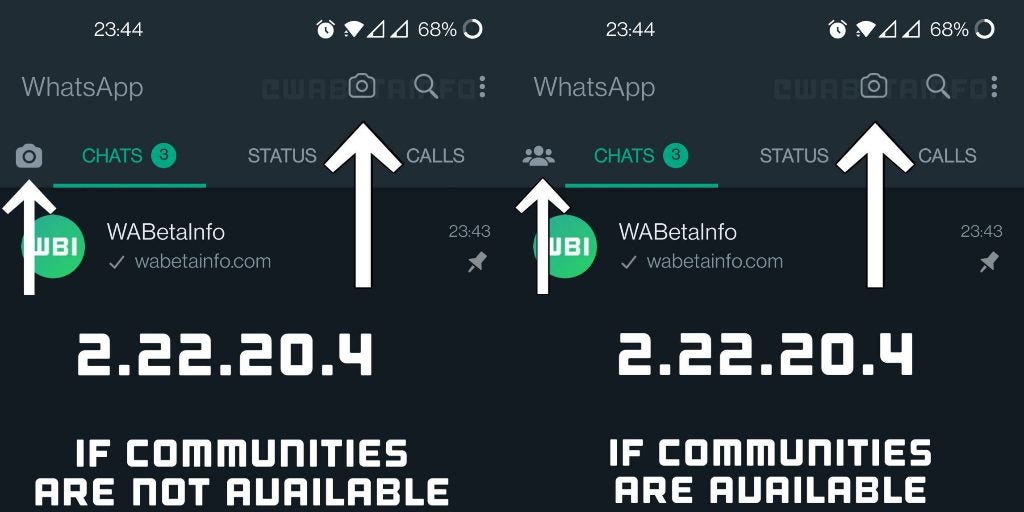 WhatsApp resuelve el error con el acceso directo a la cámara