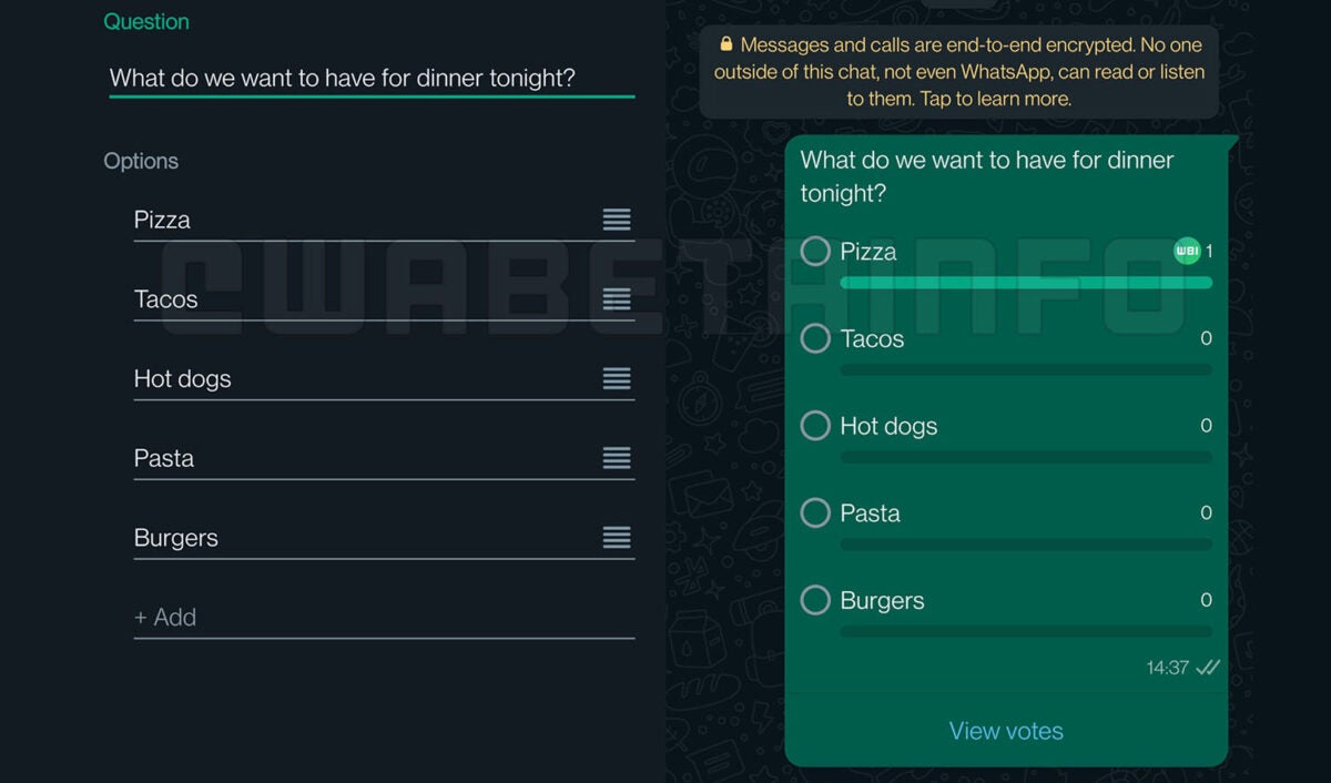 Nueva actualización de WhatsApp trae una herramienta de encuestas