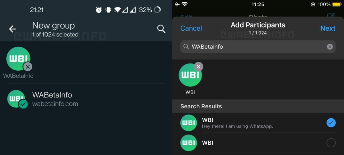 WhatsApp permitirá agregar hasta 1024 usuarios a sus grupos