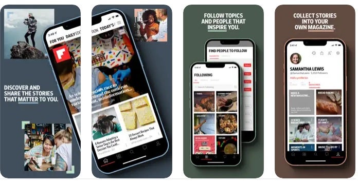 Pantallas de Flipboard